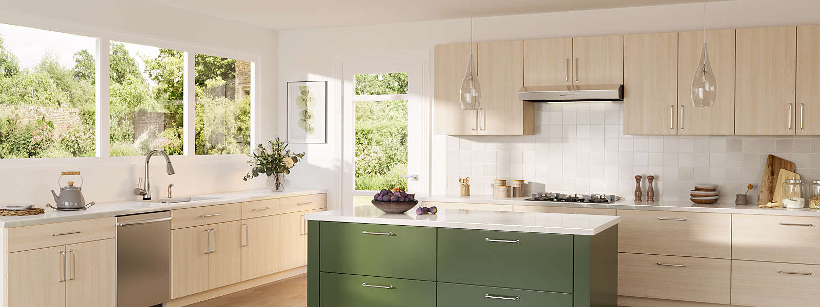 White Washed Kitchen Wayfair